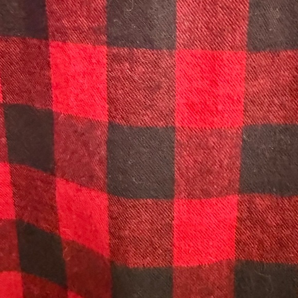 LL Bean Flannel Buffalo Check Red Plaid Shirt Women’s Button Front Size 1X - Picture 7 of 7